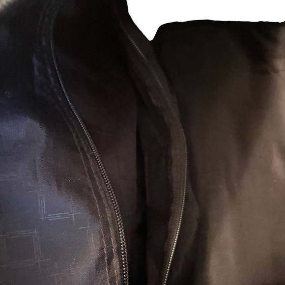 VINTAGE CARDIN MONOGRAM DUFFLE TRAVEL BAG SHOULDER STRAP UNISEX WITH KEYS - Picture 10 of 11